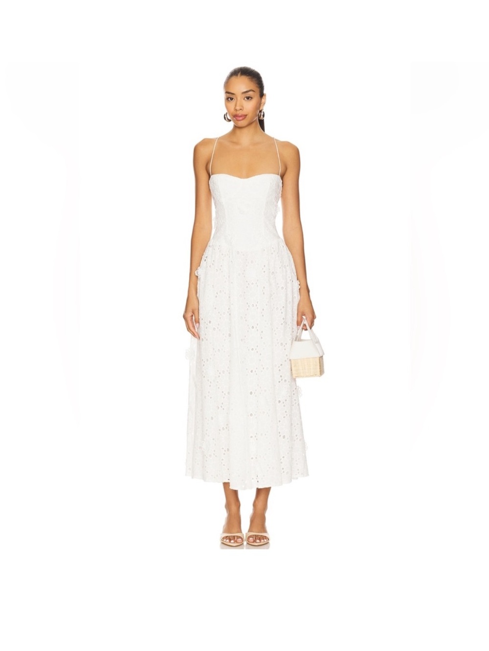 REVOLVE Bardot Estie Brodeire Maxi Dress in Orchid